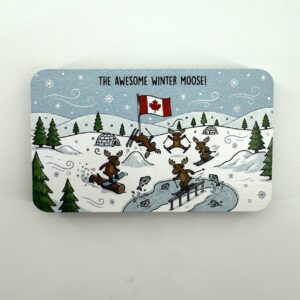 990602 Winter Moose Magnet