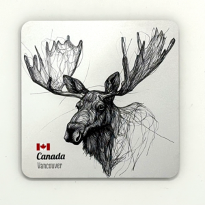 990404 Moose Sketch Coaster
