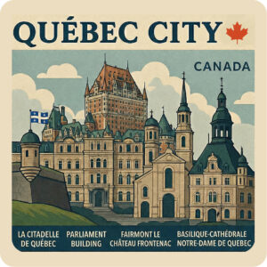 q0401 Landscapes Collage Coaster