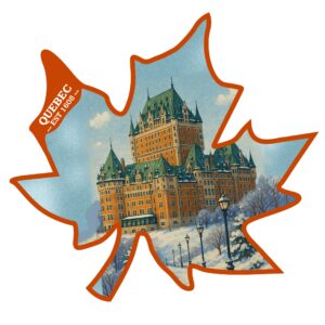 q0501 Castle Snow Maple Leaf magnet