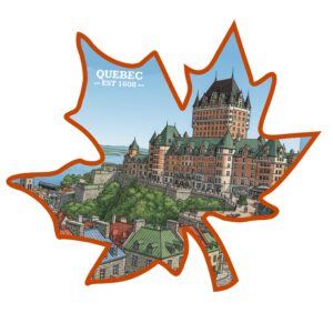 q0502 Castle Summer Maple Leaf magnet