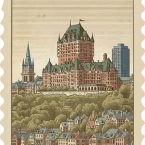 q0901 Vintage Illustration magnet
