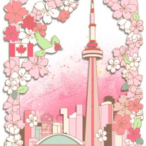 t0101 Toronto Cherry Blossoms magnet
