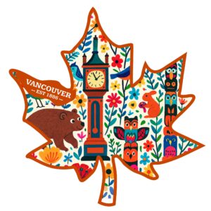 v0502 Bear Clock Totem magnet