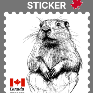 990303 Beaver Sticker