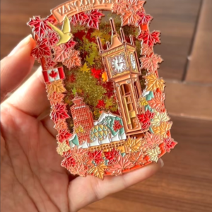 v0103 Maple Leaves Quick-sand Enamel  magnet