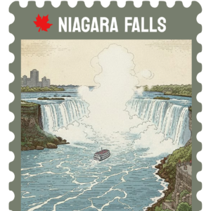 n0302 Falls Illustration sticker
