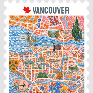 v0305 Vancouver Map sticker