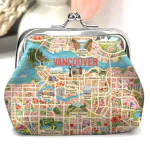 v1301 Small Map Wallet
