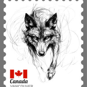 v990304 Wolf Sticker